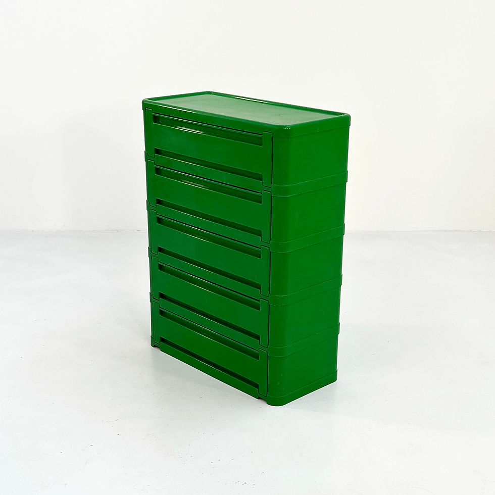 Thumbnail: Green Chest of Drawers Model “4964” by Olaf Von Bohr for Kartell, 1970s - SOLD