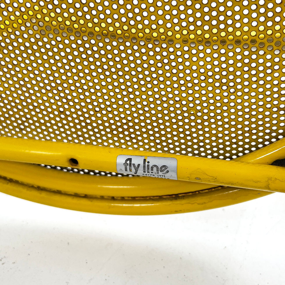 Thumbnail: Yellow Minimalist Chair from Flyline, 1980s - SOLD