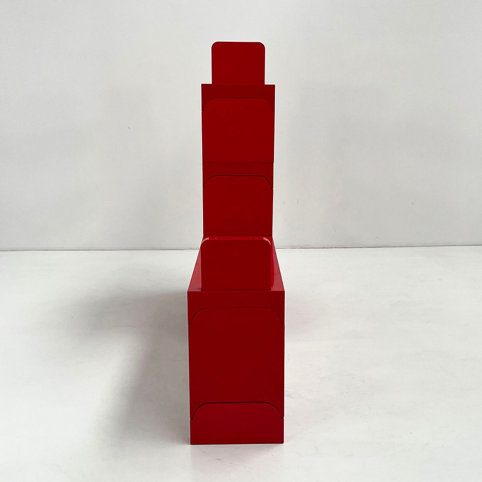 Thumbnail: Red Modular Shelf by Olaf Von Bohr for Kartell, 1970s