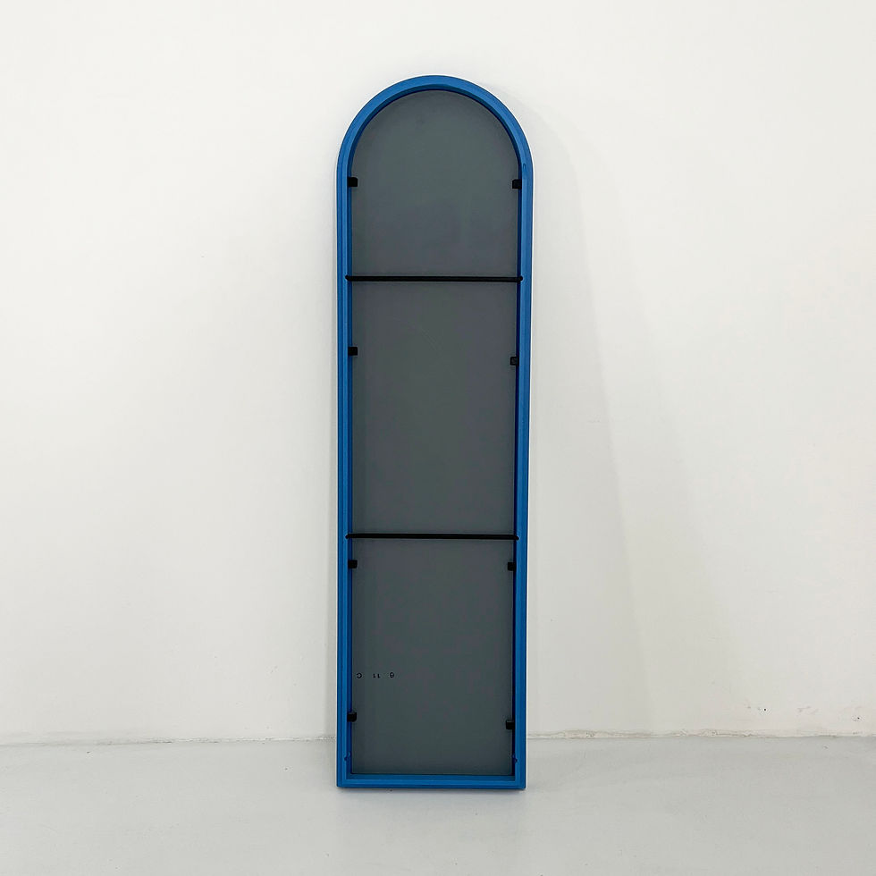 Thumbnail: Blue Frame Mirror by Anna Castelli Ferrieri for Kartell, 1980s - SOLD