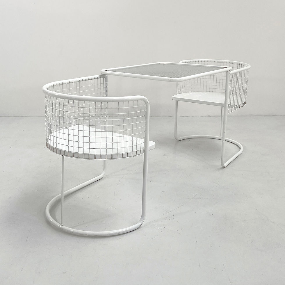 Thumbnail: White Folding Patio Set from Emu, 1980s - SOLD