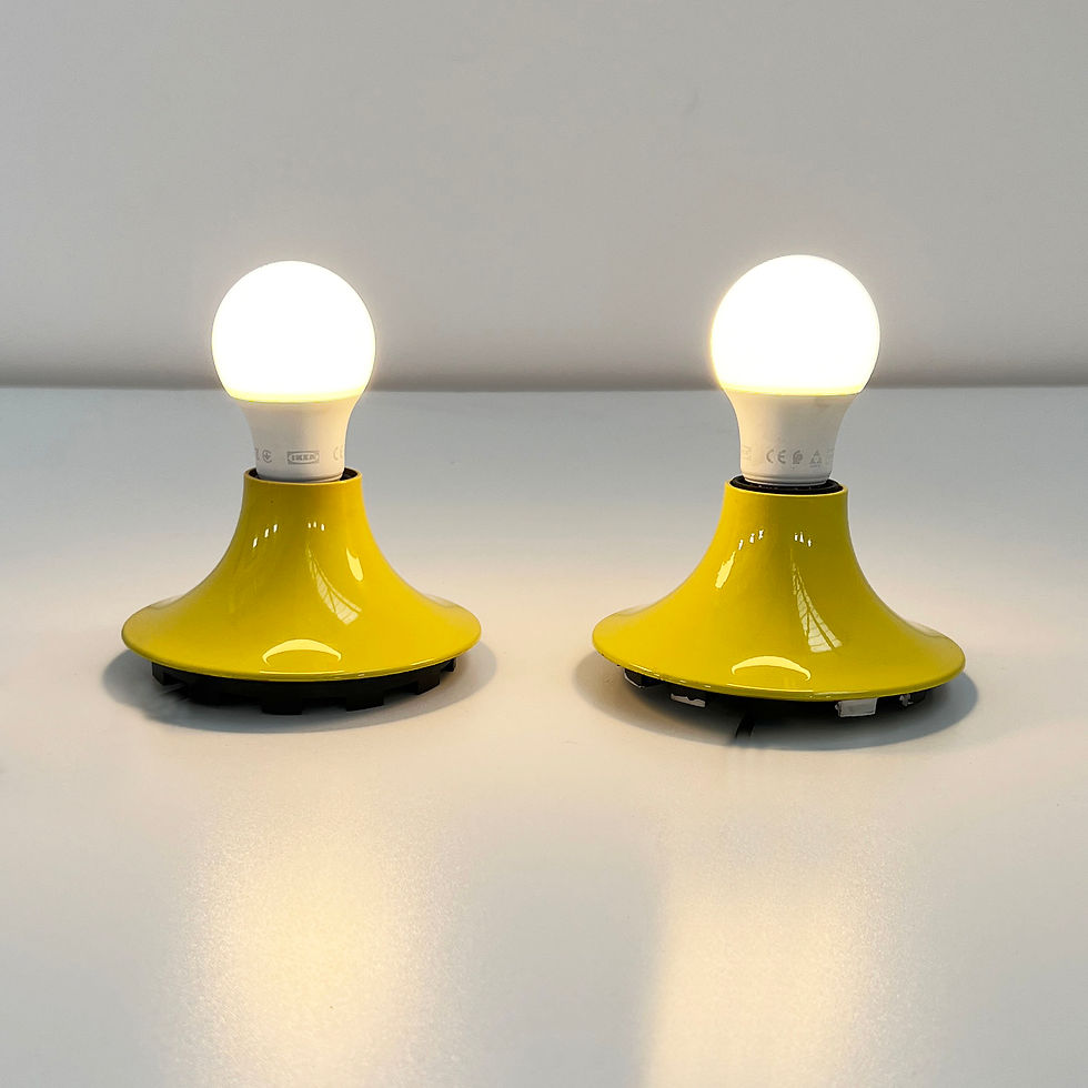 Thumbnail: Pair of Yellow Teti Wall Lamps by Vico Magistretti for Artemide, 1970s - SOLD