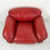 Thumbnail: Red Leather Sesann Armchair by Gianfranco Frattini for Cassina, 1970s - SOLD