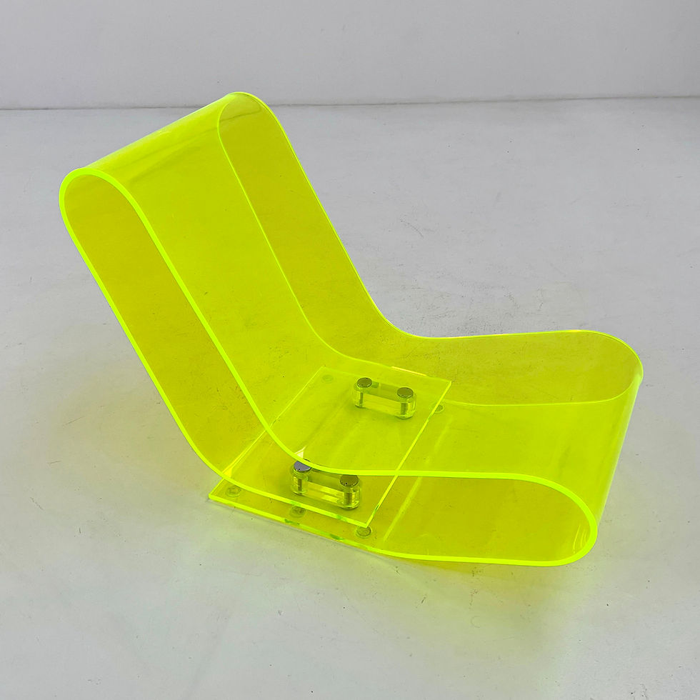 Thumbnail: Yellow LCP Lounge Chair by Maarten Van Severen for Kartell, 1990s