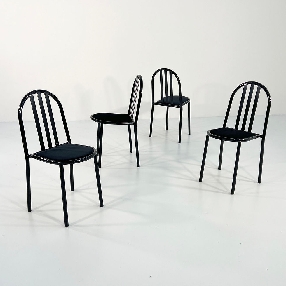 Thumbnail: 4 No.222 Chairs by Robert Mallet-Stevens for Pallucco, 1980s - SOLD