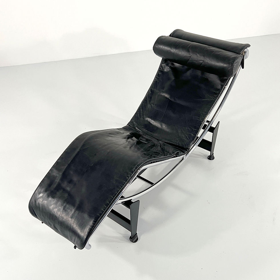 Thumbnail: Black LC4 Lounge Chair by Le Corbusier for Cassina, 1970s - SOLD