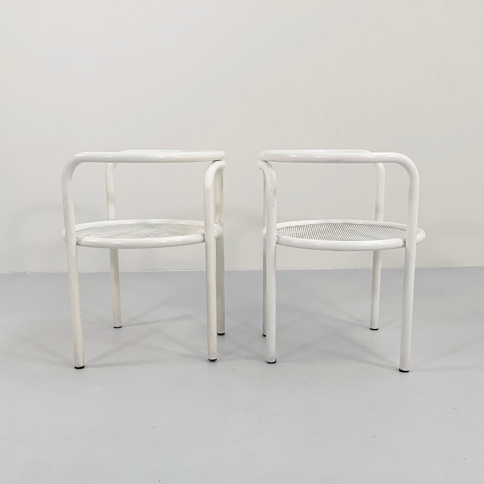 Thumbnail: Set of 4 White Locus Solus Chairs by Gae Aulenti for Poltronova, 1960s - SOLD