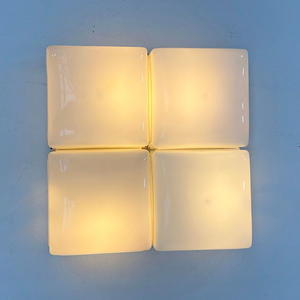 Thumbnail: Set of 4 Cnosso Wall Lamps by Angelo Mangiarotti for Artemide, 1960s