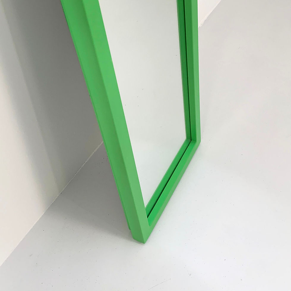 Thumbnail: Pastel Green Frame Mirror by Anna Castelli Ferrieri for Kartell, 1980s - SOLD