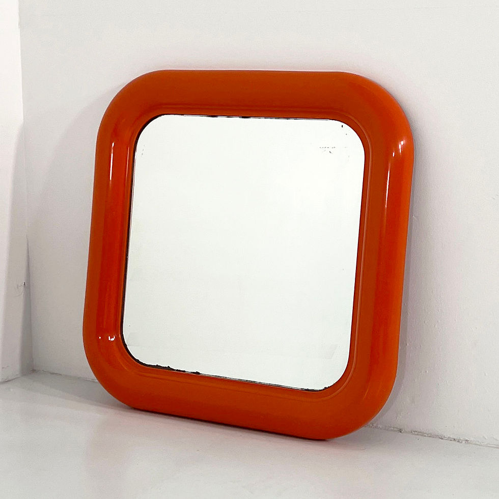 Thumbnail: Orange Delfo Mirror by Sergio Mazza for Artemide, 1970s - SOLD