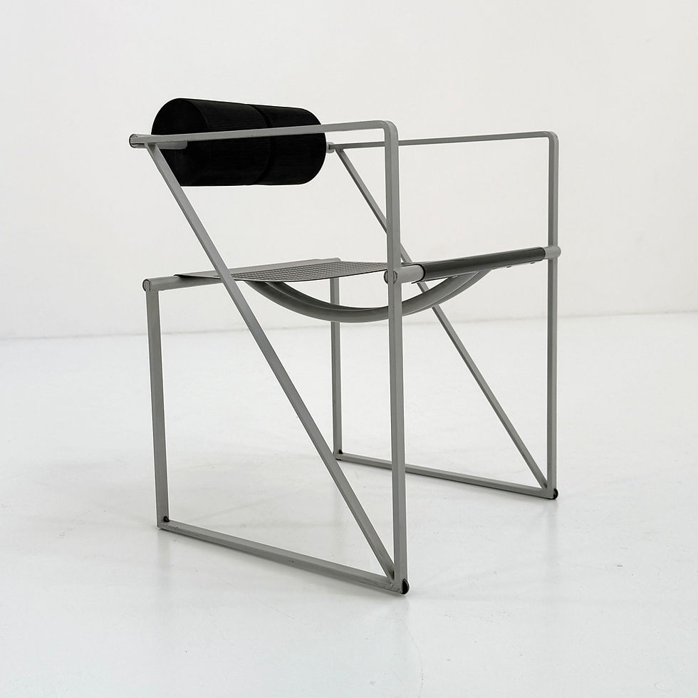 Thumbnail: Black & Grey Seconda Chair by Mario Botta for Alias, 1980s - SOLD