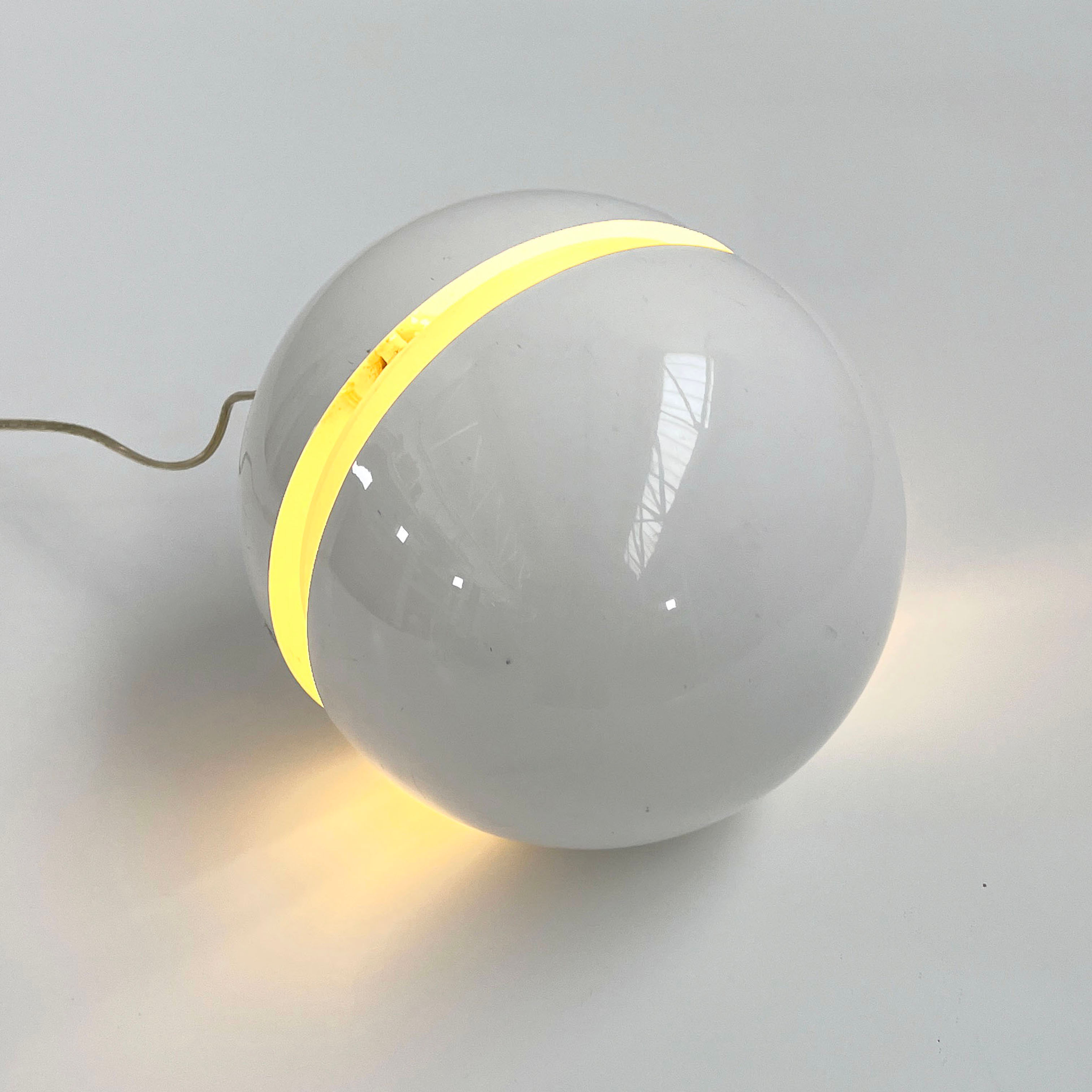 White Sphera Table Lamp by Andrea Modica for Lumess, 1970s