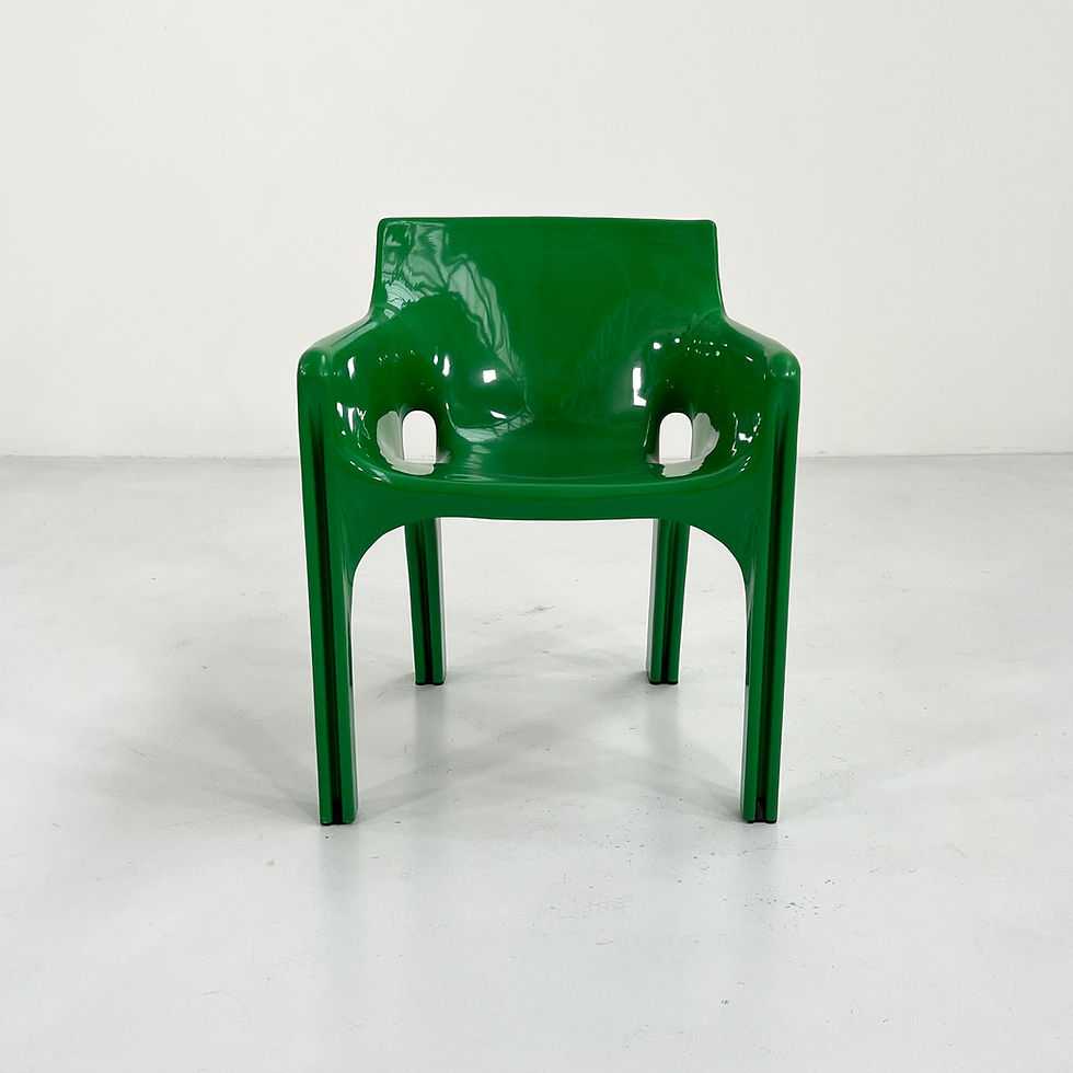 Thumbnail: Green Gaudi Chair by Vico Magistretti for Artemide, 1970s - SOLD