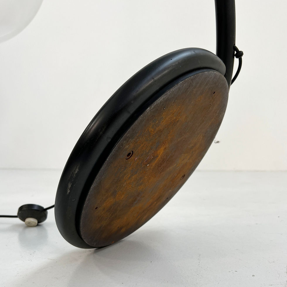 Thumbnail: Black Serpente Floor Lamp by Elio Martinelli for Martinelli Luce, 1970s - SOLD