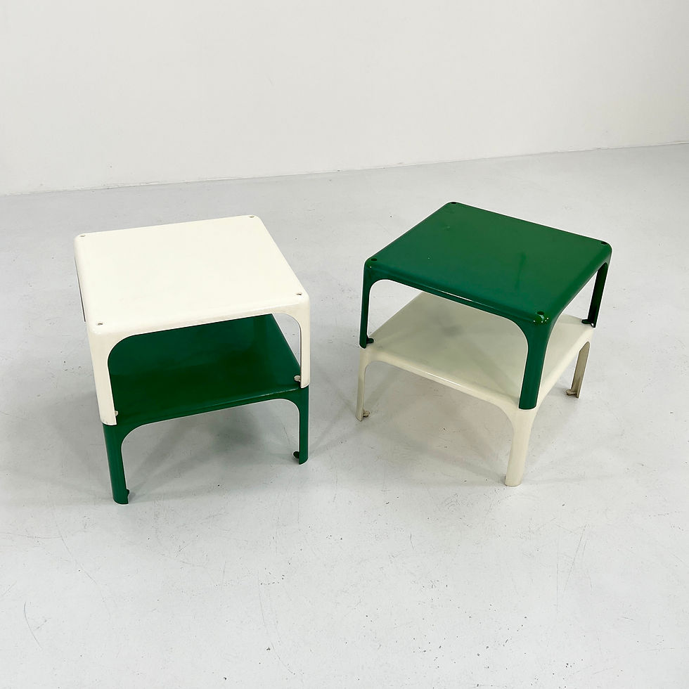 Thumbnail: Green & White Demetrio 45 by Vico Magistretti for Artemide, 1970s - SOLD