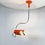 Thumbnail: Orange Spider Ceiling Lamp by Joe Colombo for Oluce, 1960s - SOLD