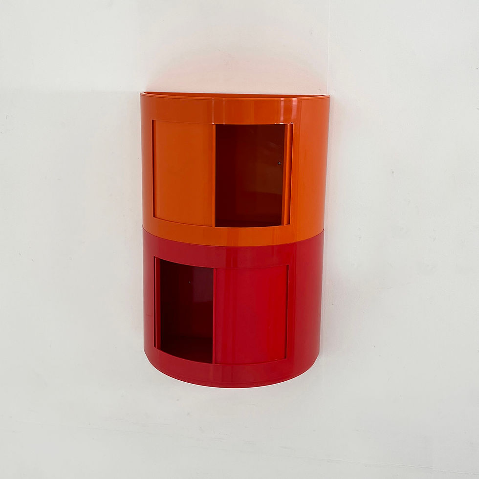 Thumbnail: Orange/Red Packo Wall Shelves by Giorgina Castiglioni for Bilumen, 1970s - SOLD
