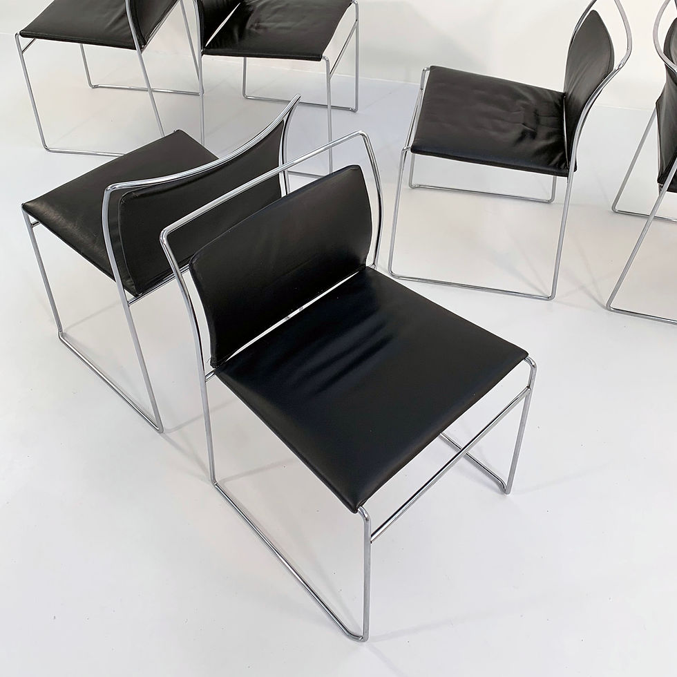 Thumbnail: Set of 6 Tulu Dining Chairs by Kazuhide Takahama for Gavina, 1960s - SOLD