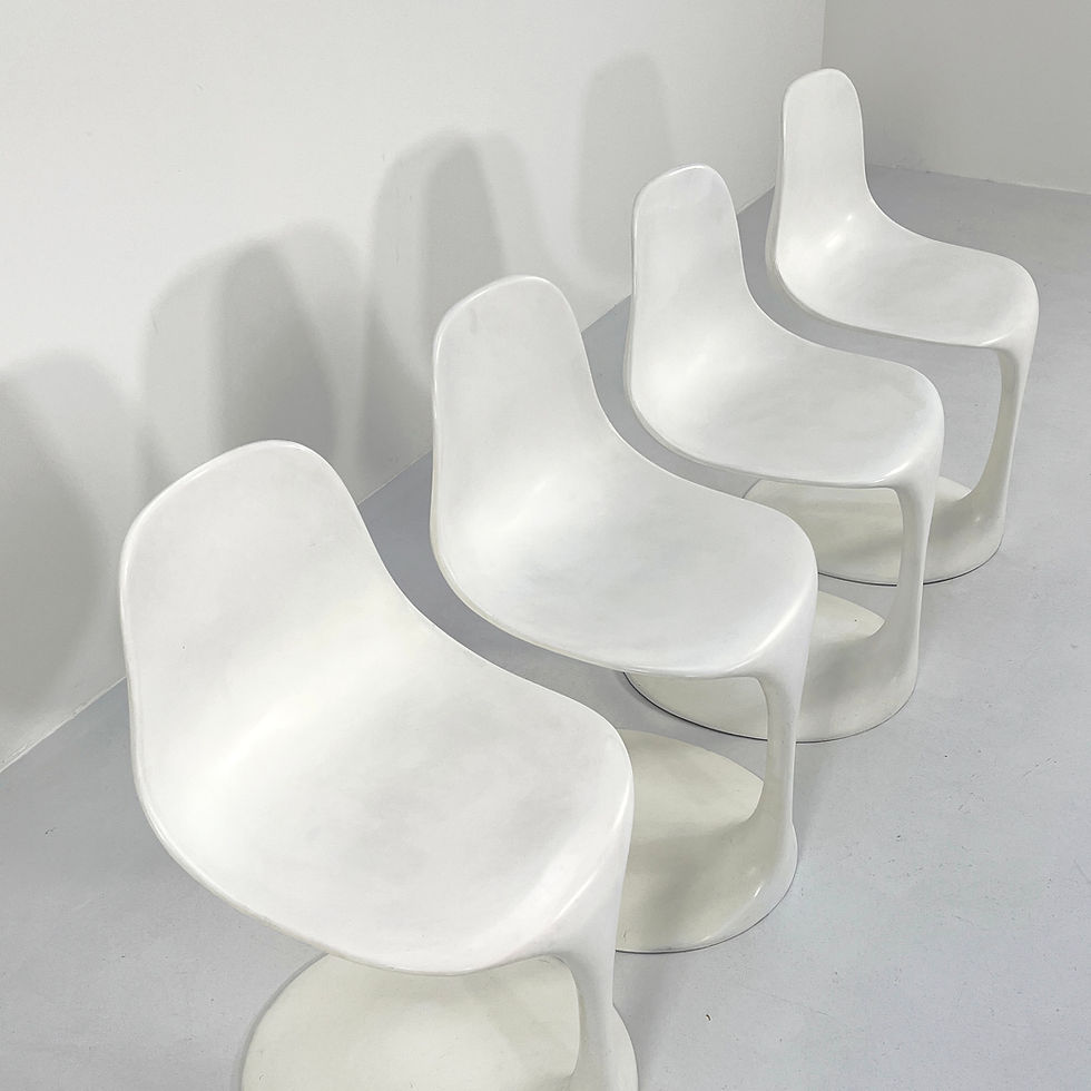 Thumbnail: Set of 4 Dining Chairs by Rudi Bonzanini for Tecnosalotto, 1960s - SOLD
