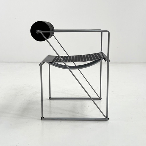 Black & Grey Seconda Chair by Mario Botta for Alias, 1980s