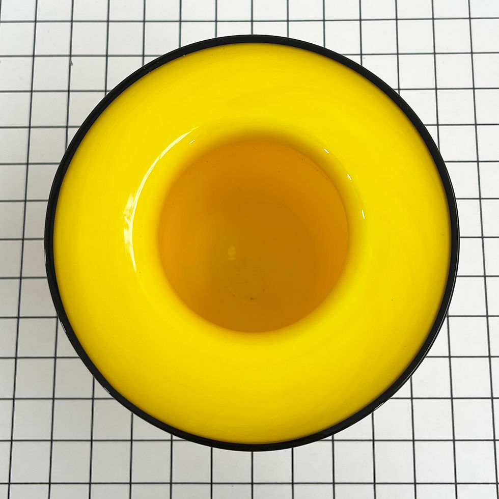 Thumbnail: Yellow Vase in Glass, 1970s - SOLD