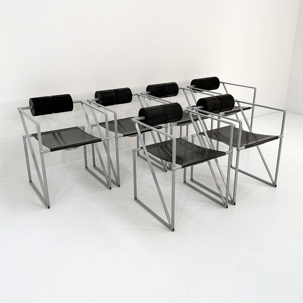 Thumbnail: Black & Grey Seconda Chair by Mario Botta for Alias, 1980s - SOLD