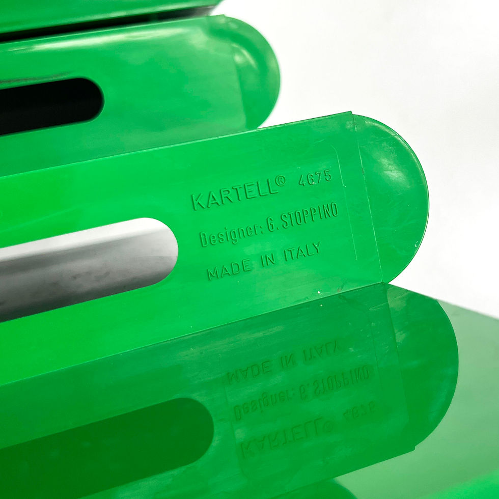 Thumbnail: Green Magazine Rack by Giotto Stoppino for Kartell, 1970s - SOLD