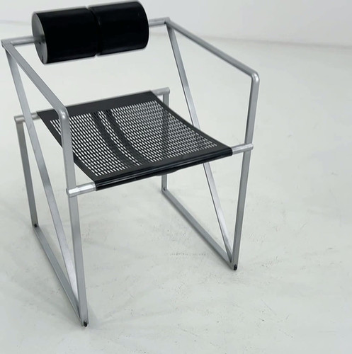 Black & Grey Seconda Chair by Mario Botta for Alias, 1980s