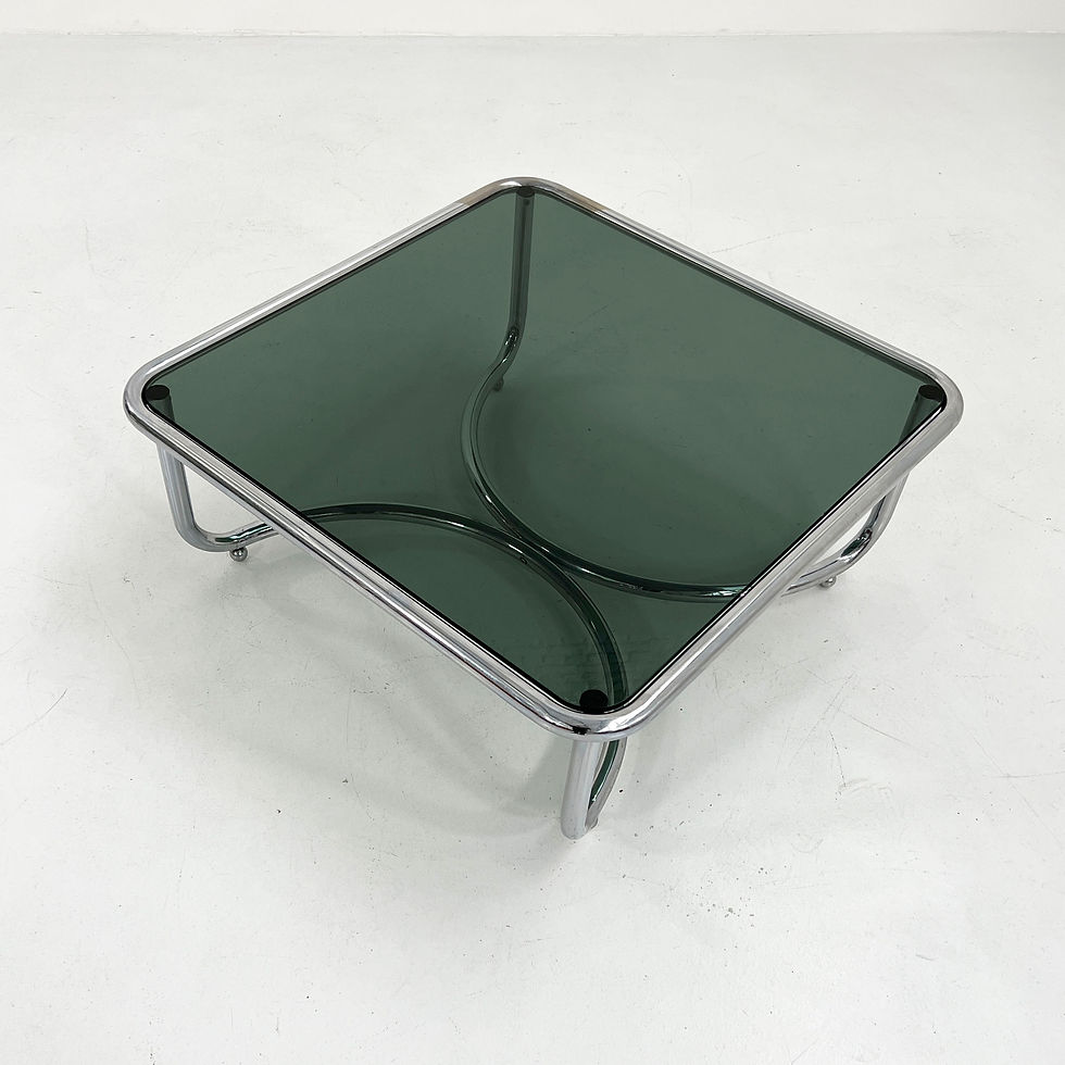 Thumbnail: Chromed Locus Solus Coffee Table by Gae Aulenti for Poltronova, 1970s - SOLD