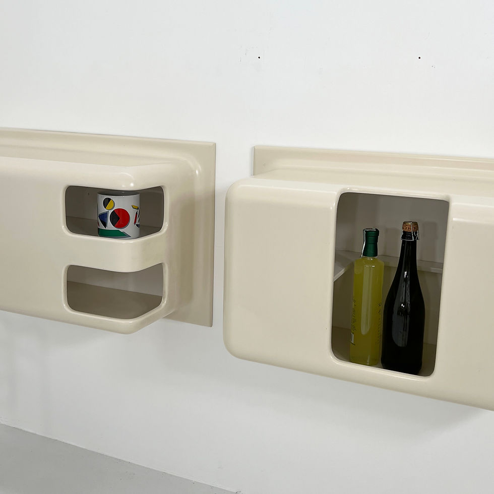 Thumbnail: Space Age Wall Shelves / Bar Unit & Coat Hanger, 1970s - SOLD
