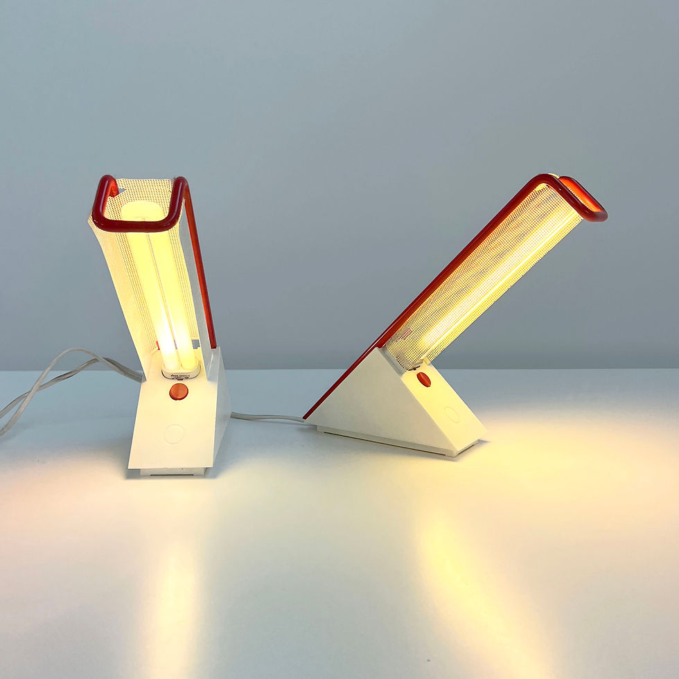 Thumbnail: Pair Geometric Neon Table Lamp from Philips, 1980s - SOLD