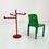 Thumbnail: Red Standing Towel Rack by Makio Hasuike for Gedy, 1970s - SOLD