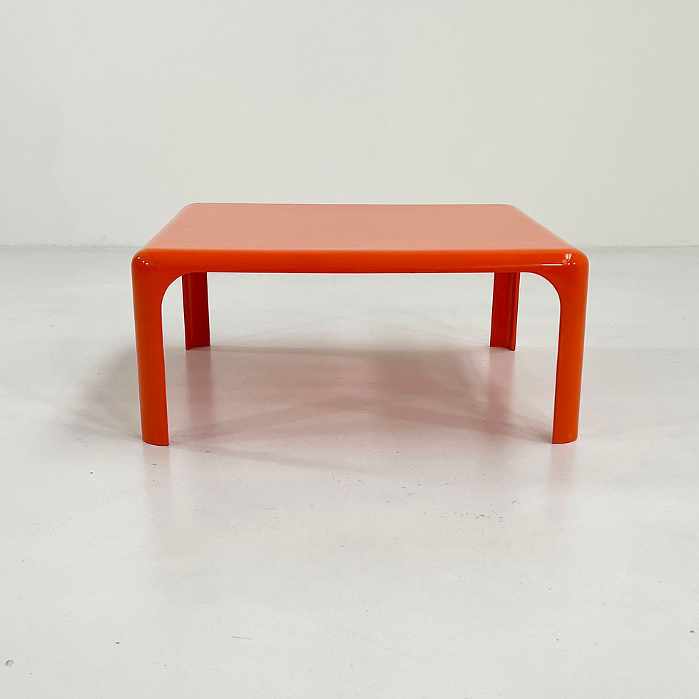 Thumbnail: Orange Demetrio 70 Coffee Table by Vico Magistretti for Artemide, 1960s - SOLD