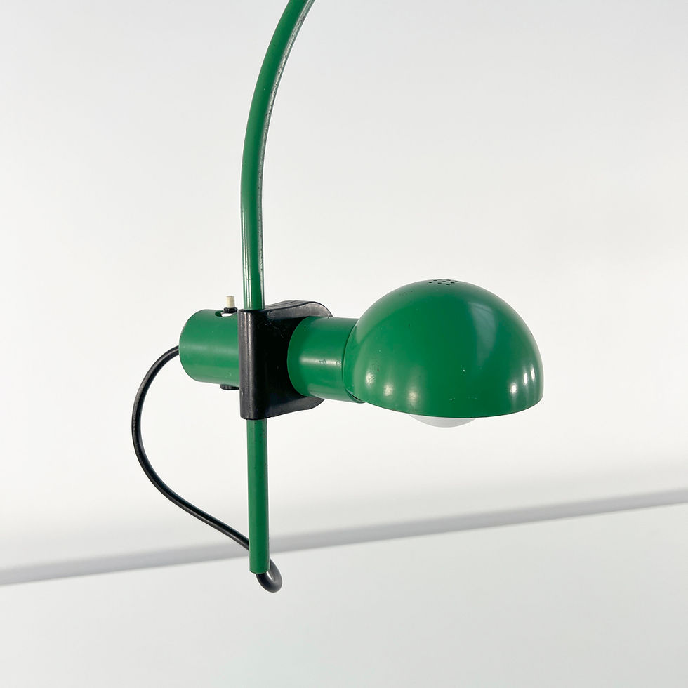 Thumbnail: Green Arc Desk Lamp by R. Barbieri & G. Marianelli for Tronconi, 1980s - SOLD