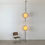 Thumbnail: Floor To Ceiling Globes Light by Jean-Pierre Garrault & Henri Delord - SOLD