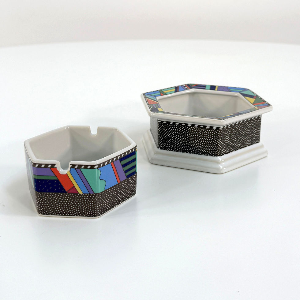 Thumbnail: Pair of Ashtrays Scenario Metropol by Barbara Brenner for Rosenthal, 1990s