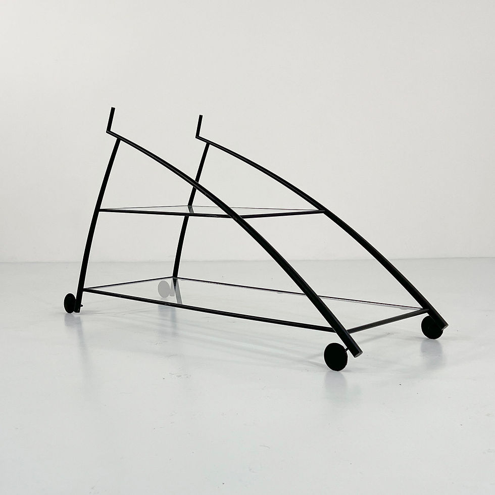 Thumbnail: Postmodern Trolley by Gilles Derain for Lumen, 1980s - SOLD