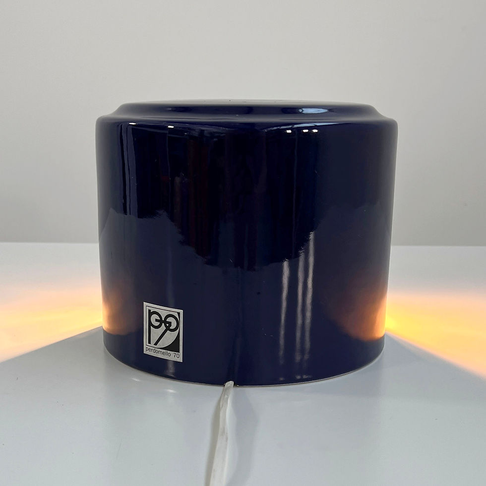 Thumbnail: Purple Stacking Ceramic Table Lamp from Perdomello 70 Italy, 1970s - SOLD