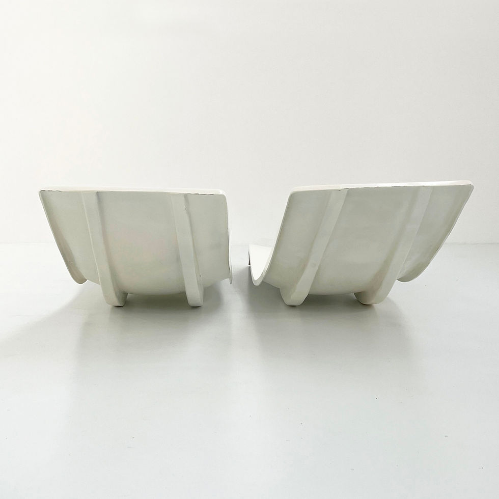 Thumbnail: Pair of Sunbeds by Charles Zublena for Les Plastiques De Bourgogne, 1960s - SOLD