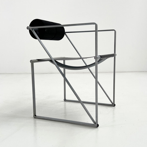 Black & Grey Seconda Chair by Mario Botta for Alias, 1980s