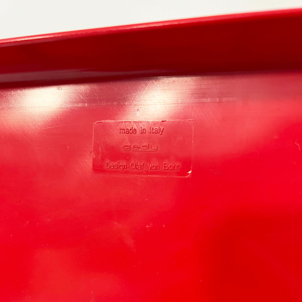 Thumbnail: Red G-Box Stool & Container Box by Olaf von Bohr for Gedy, 1970s - SOLD