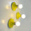 Thumbnail: Set of 3 Yellow Teti Wall Lamps by Vico Magistretti for Artemide, 1970s - SOLD