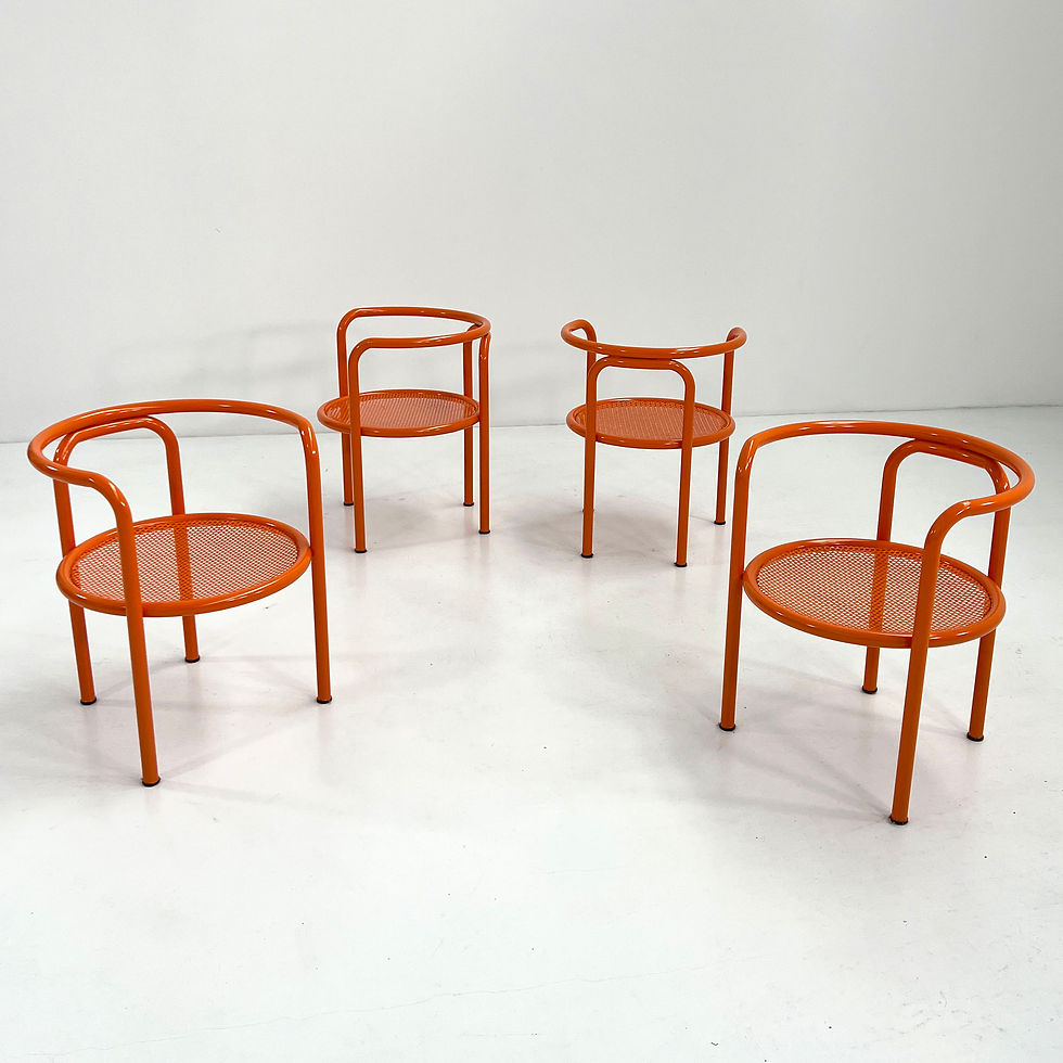 Thumbnail: Set of 4 Locus Solus Chairs & Table by Gae Aulenti for Poltronova, 1960s - SOLD