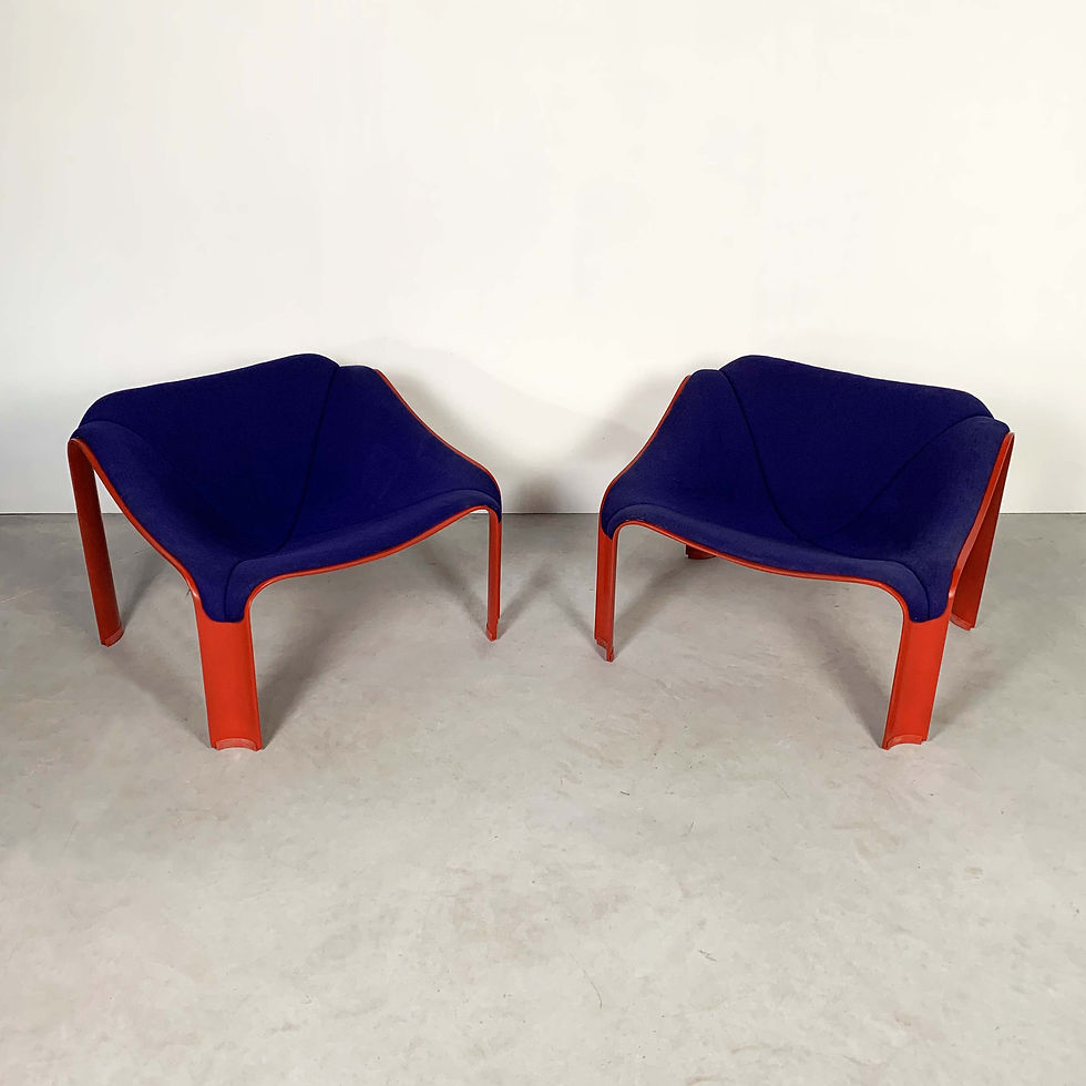 Thumbnail: Pair of F300 Lounge Chairs by Pierre Paulin for Artifort, 1960s - SOLD