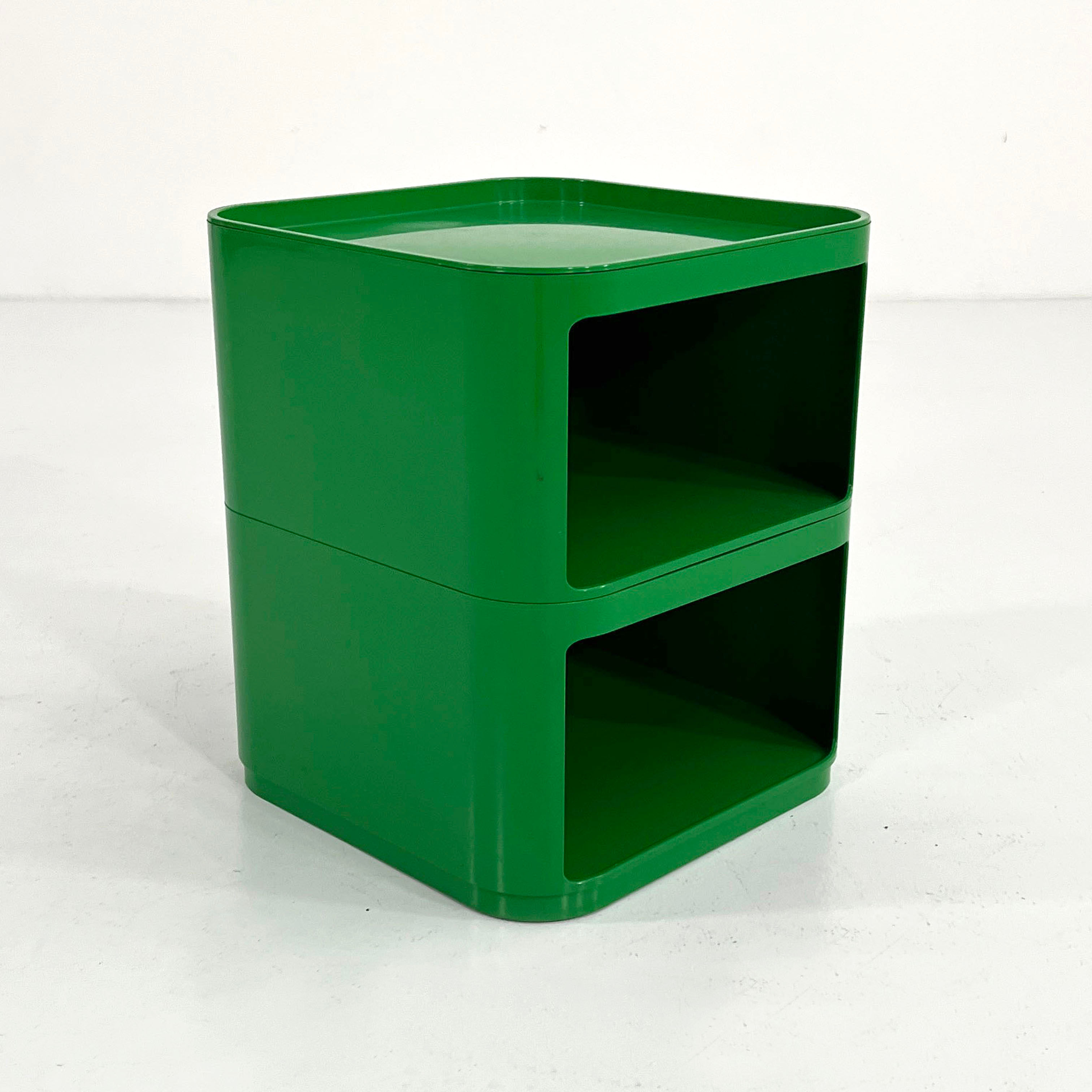 Green Square Componibili Storage Unit by Anna Castelli for Kartell, 1970s - SOLD