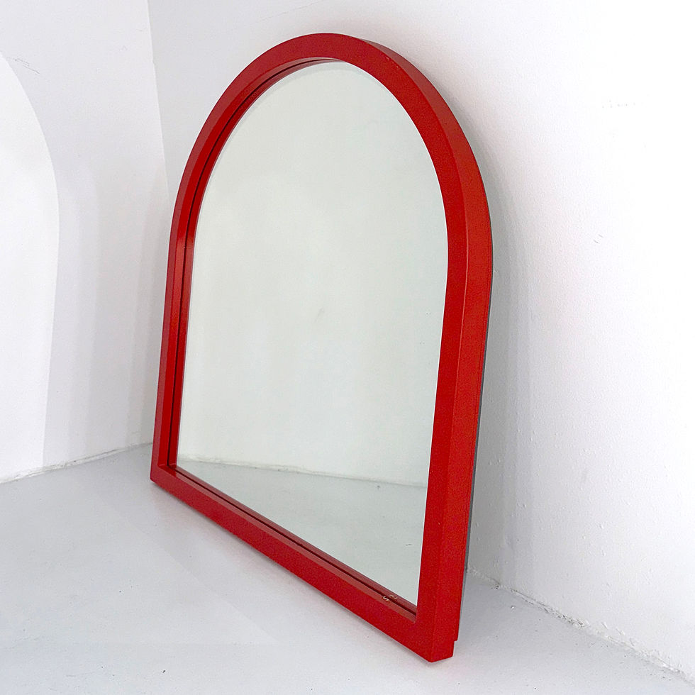 Thumbnail: Red Frame Mirror by Anna Castelli Ferrieri for Kartell, 1980s - SOLD