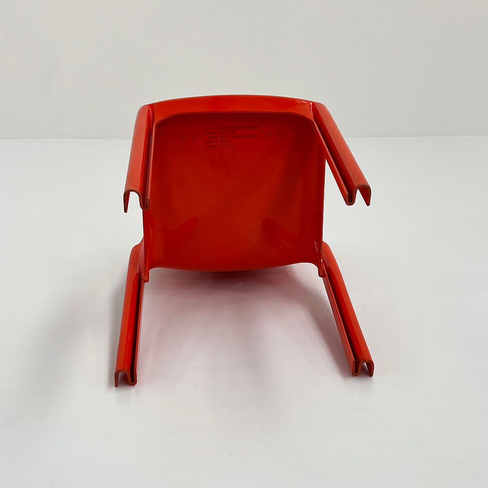 Thumbnail: Orange Selene Chair by Vico Magistretti for Artemide, 1970s - SOLD