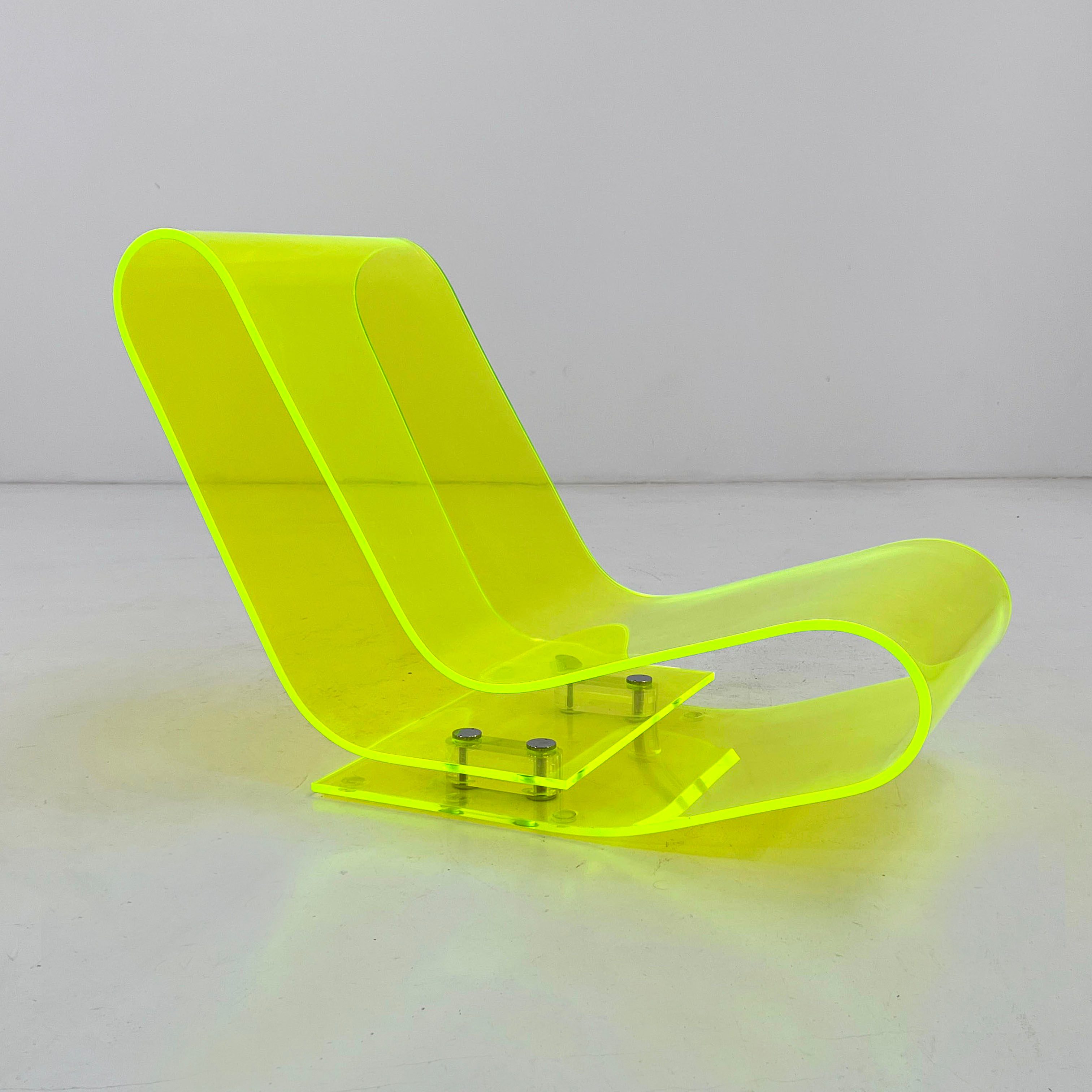 Yellow LCP Lounge Chair by Maarten Van Severen for Kartell, 1990s