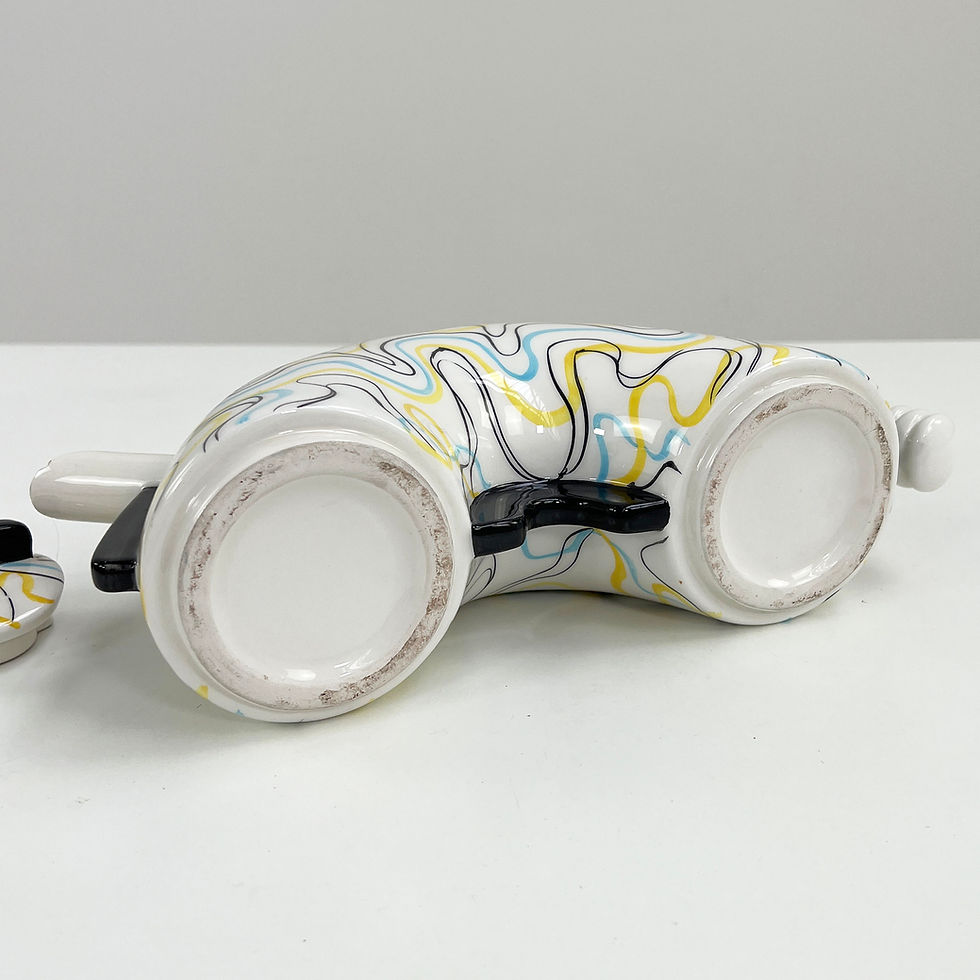 Thumbnail: Postmodern Tea Pot in Ceramic, 1980s - SOLD