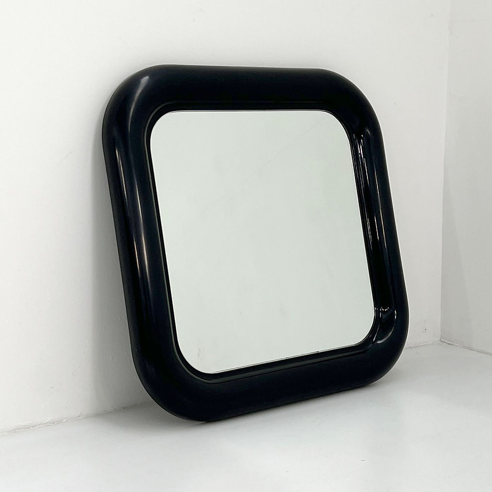 Thumbnail: Black Delfo Mirror by Sergio Mazza for Artemide, 1960s- SOLD